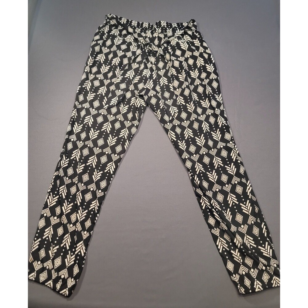 Charlotte Russe Medium Pants Black and White Boho Summer Beach
